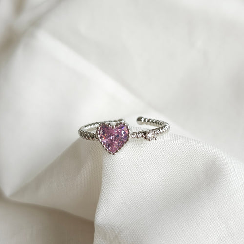 Pink Heart Ring