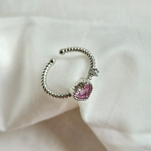 Pink Heart Ring