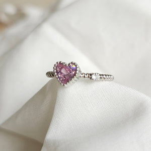 Pink Heart Ring