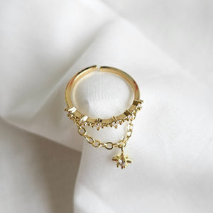 Dangling Star Ring