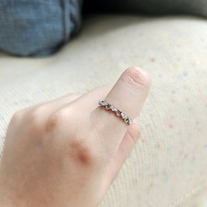 Tiny Hearts Ring (Silver)