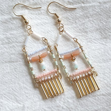Load image into Gallery viewer, Pastel Beads Dangling Earrings