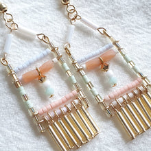 Load image into Gallery viewer, Pastel Beads Dangling Earrings