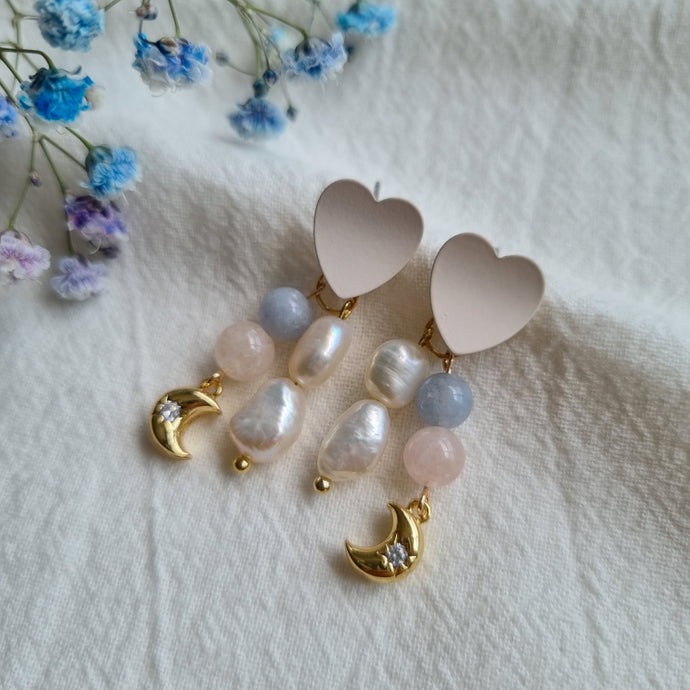 Lunar Pearl Ear Studs