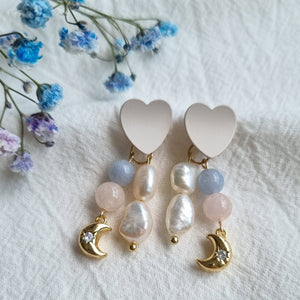 Lunar Pearl Ear Studs